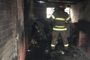 Incendio en Madariaga: el rescate heroico de dos nenes