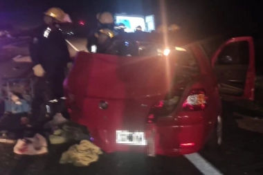 Tragedia en ruta 2: tres muertos y tres heridos tras un choque entre dos vehículos