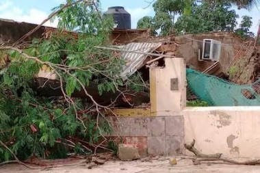 Formosa: un bebé de un año murió luego de que un árbol cayera sobre su casa durante un temporal