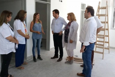 Scarsi visitó las obras del hospital Meléndez de Adrogué