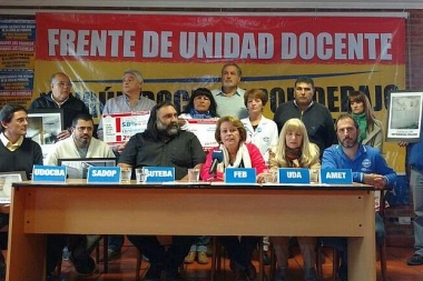 El Frente de Unidad Docente Bonaerense rechaza la multa a SUTEBA