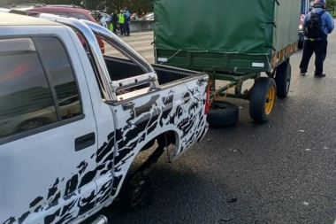 Panamericana: un conductor se bajó de la camioneta por un desperfecto en un neumático y lo atropelló un auto