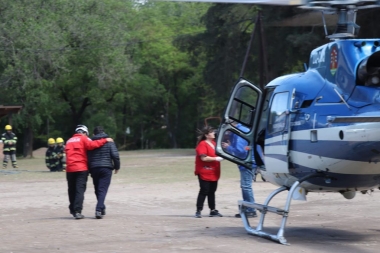 Cerro Champaquí: inició el rescate a las 75 personas varadas