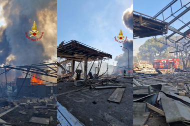 Explosión en estación de servicio de Roma deja decenas de heridos y edificios afectados