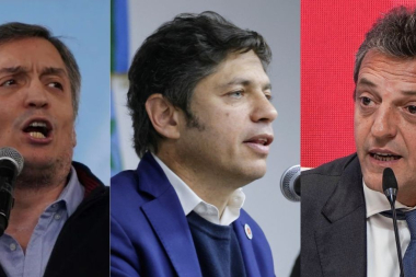 Kicillof, Máximo y Massa sellan un acuerdo frágil a un paso del cierre de listas