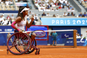 Angélica Bernal jugará la final de dobles en silla de ruedas en Wimbledon